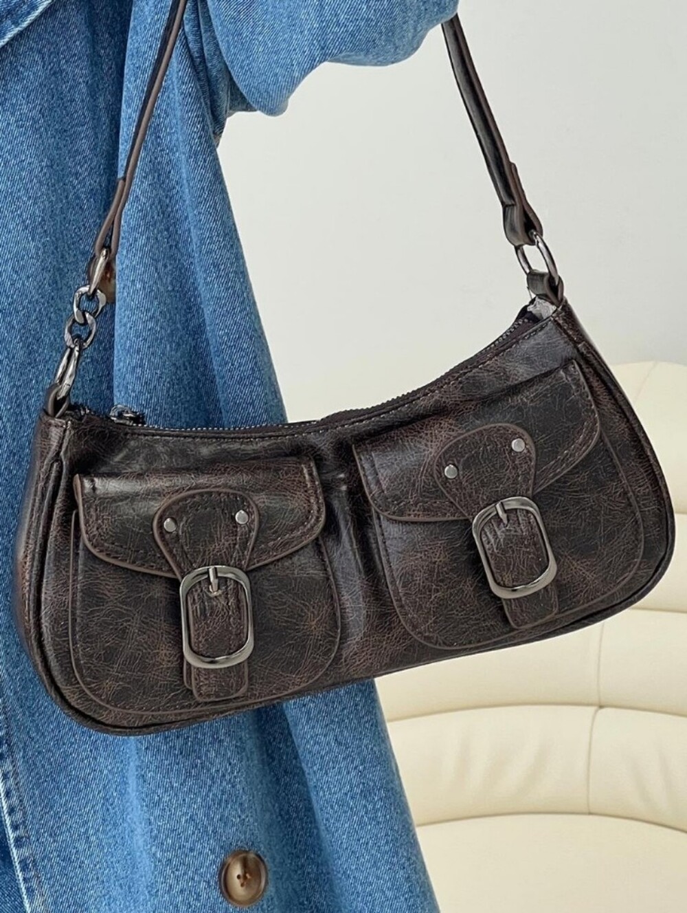 Princess Polly Jayalen Shoulder Bag Brown
